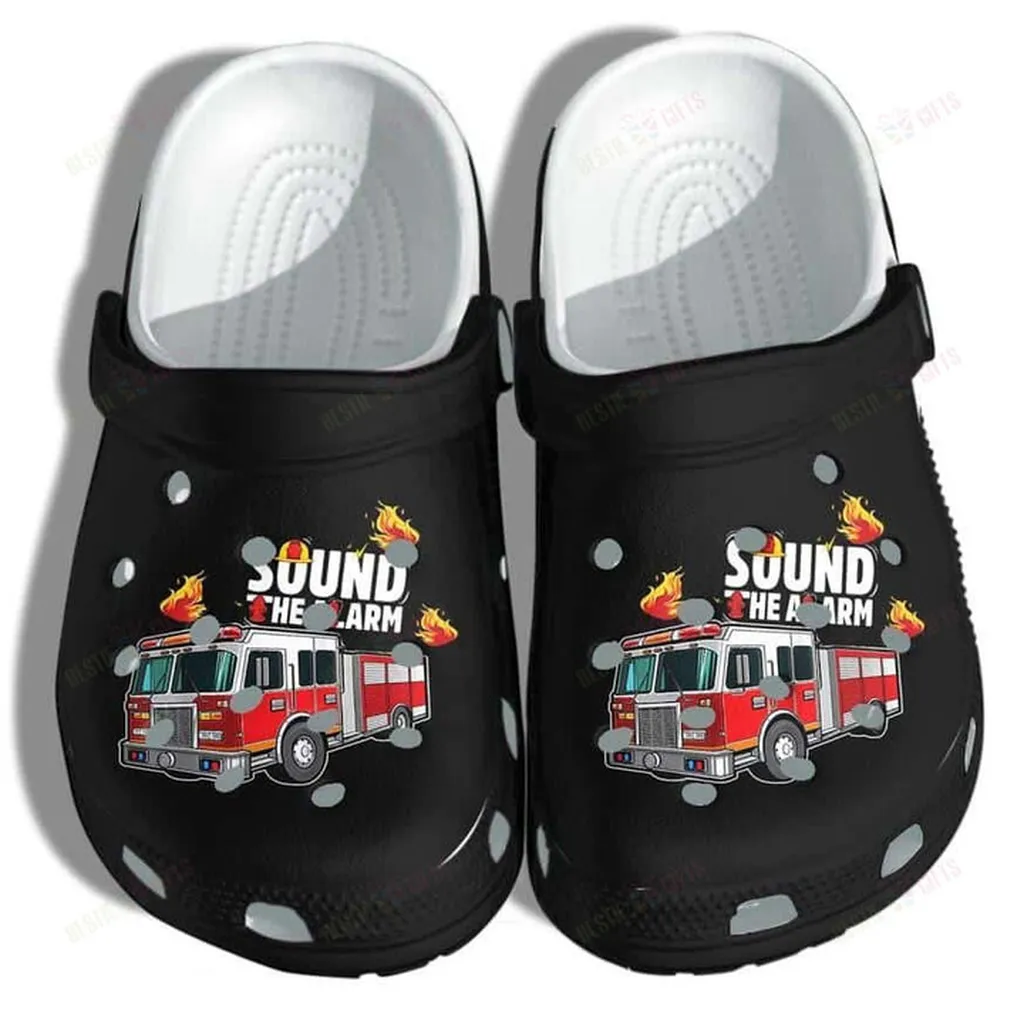 Fire Engine Car Sound The Alarm Crocs Classic Clogs