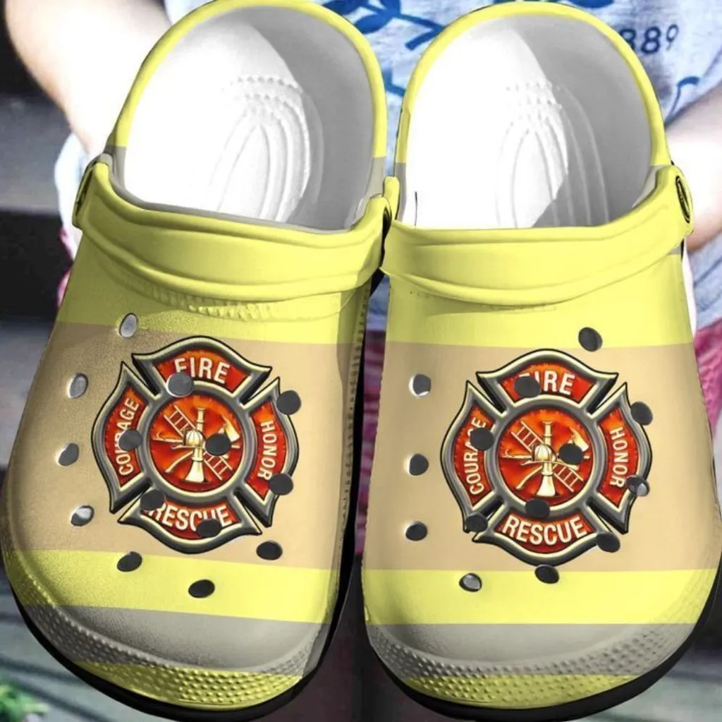 Firefighter Gift For Lover Rubber Crocs Clog