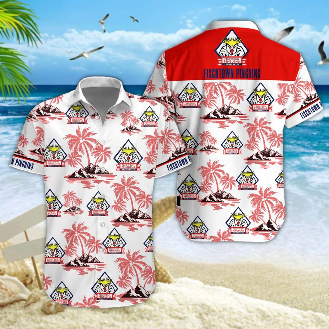 Fischtown Pinguins Hawaiian Shirt Style Classic Oversized Hawaiian