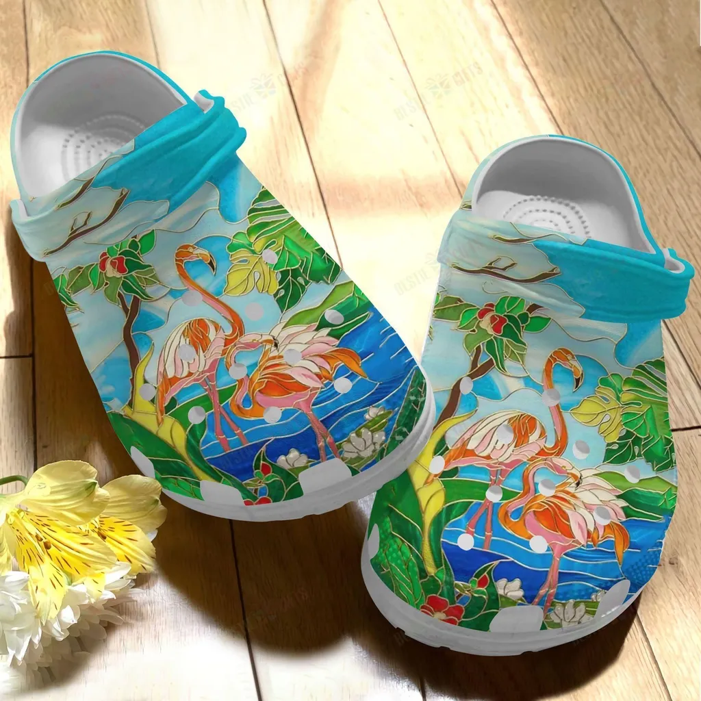 Flamingo Crocs Classic Clog Summer Flamingo