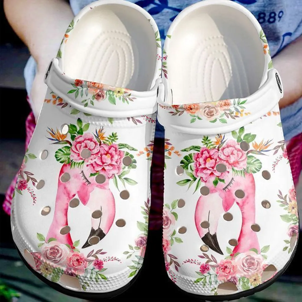 Flamingo Lovely Crocs Classic Clogs