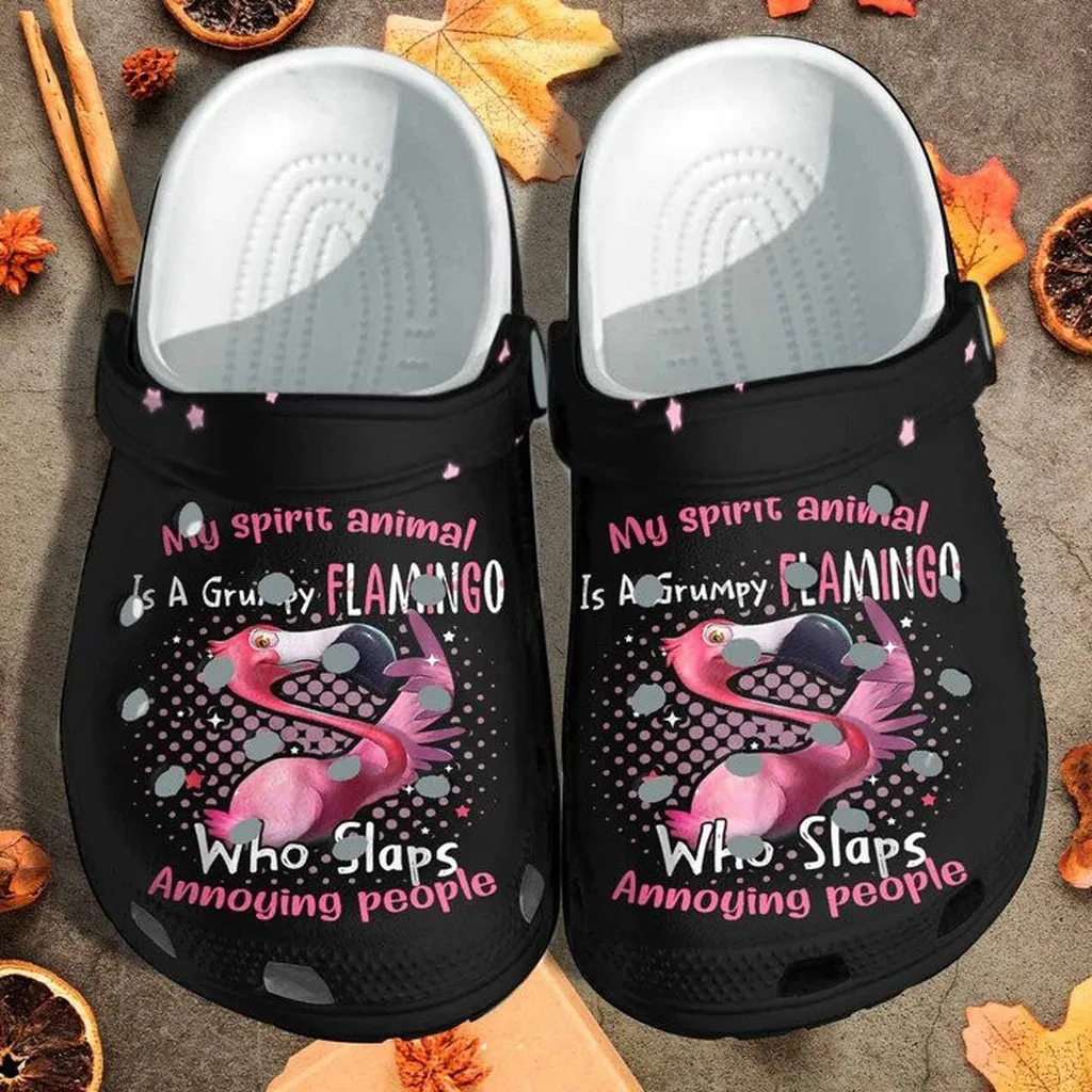 Flamingo My Spirit Animal Custom Crocs Classic Clogs