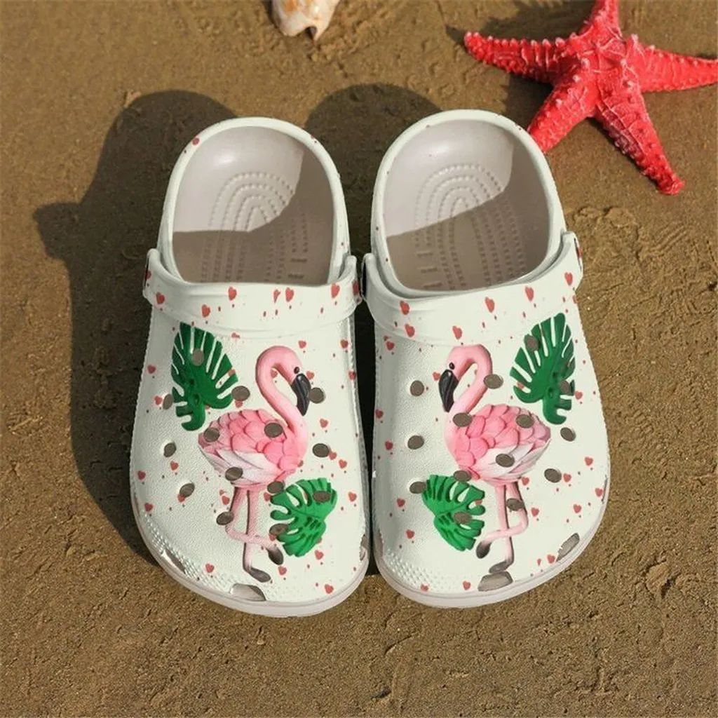 Flamingo Tropical Crocs Clog