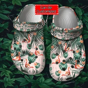 Flamingo Tropical Pattern Crocs