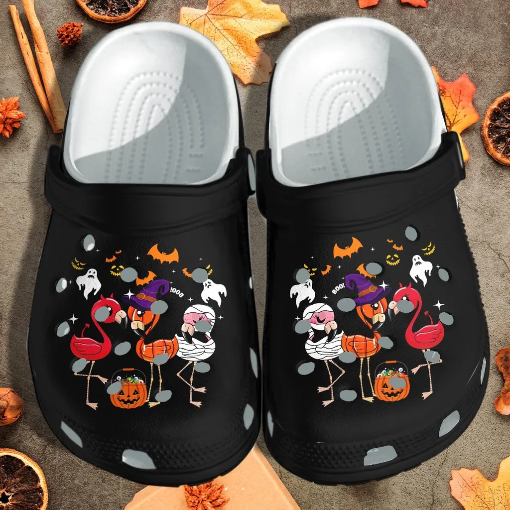 Flamingo Witch Ghost Mummy Cosplay Halloween Crocs