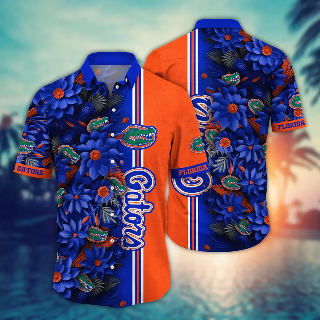 Florida Gators NCAA Flower Aloha Hawaiian Shirt, Custom Summer Football Shirts VPHWA2451153222