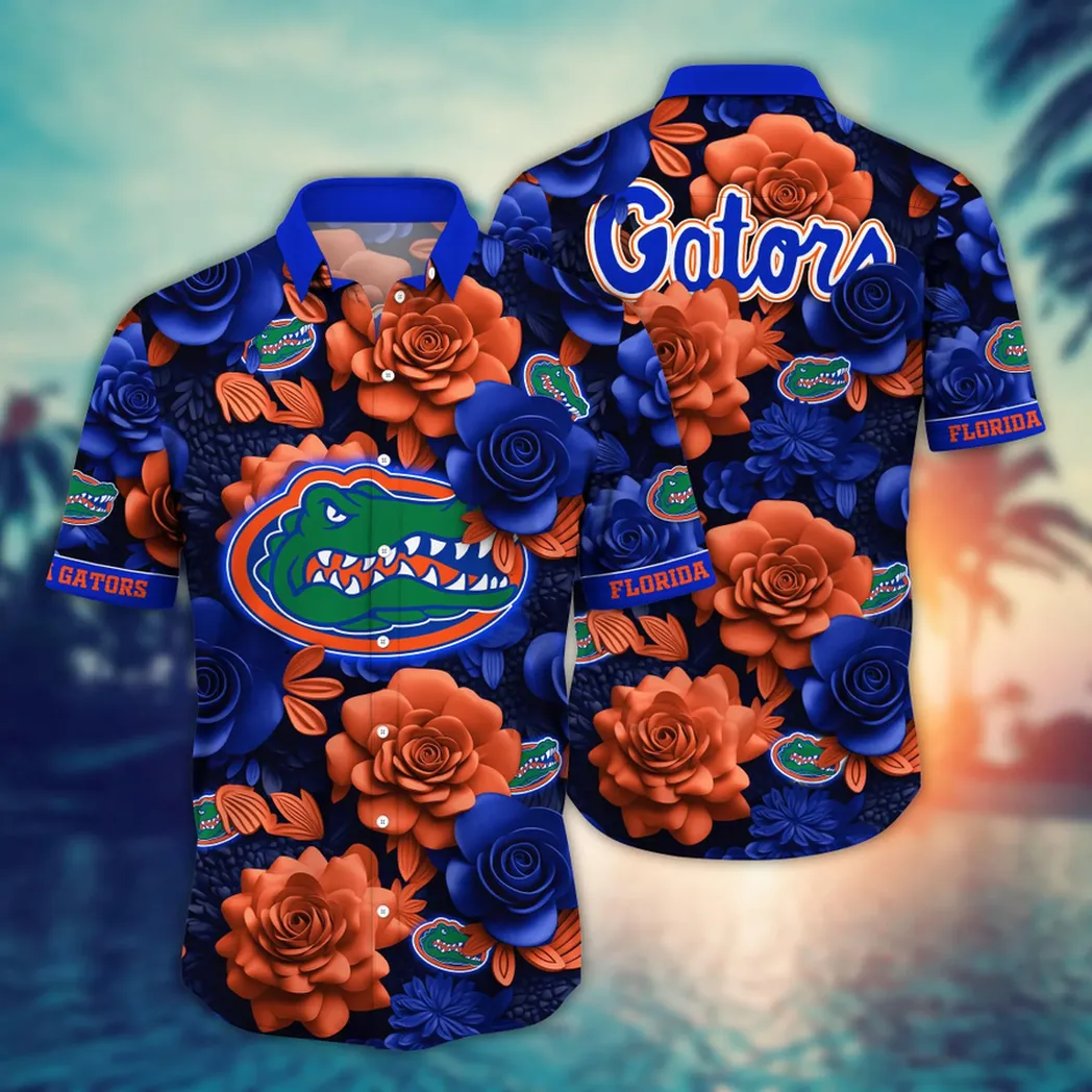 Florida Gators NCAA Flower Aloha Hawaiian Shirt, Summer Football Shirts VPHWA2451153886