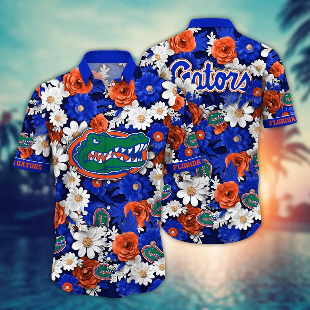 Florida Gators NCAA Flower Aloha Hawaiian Shirt, Summer Football Shirts VPHWA2451153943