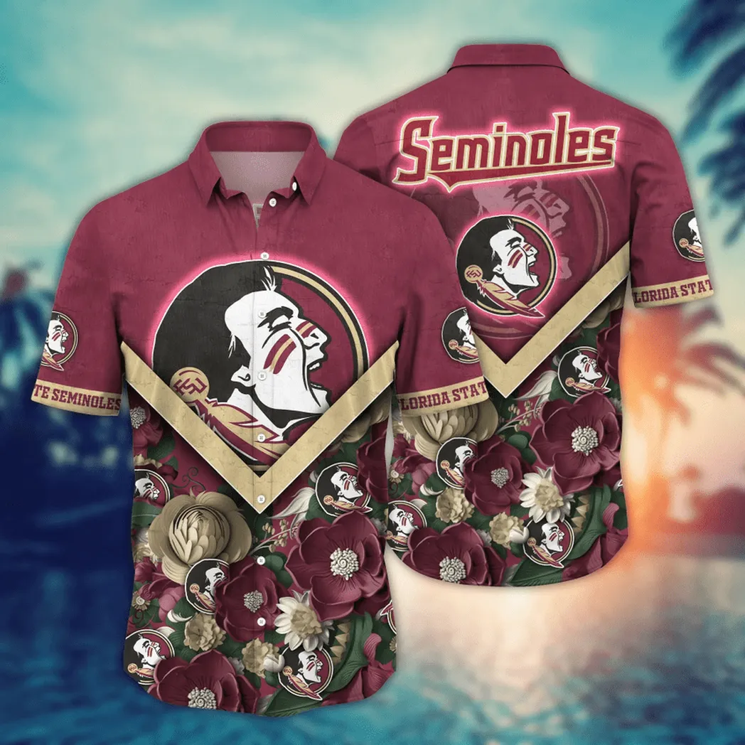 Florida State Seminoles NCAA Flower Aloha Hawaiian Shirt, Custom Summer Football Shirts VPHWA2451153722