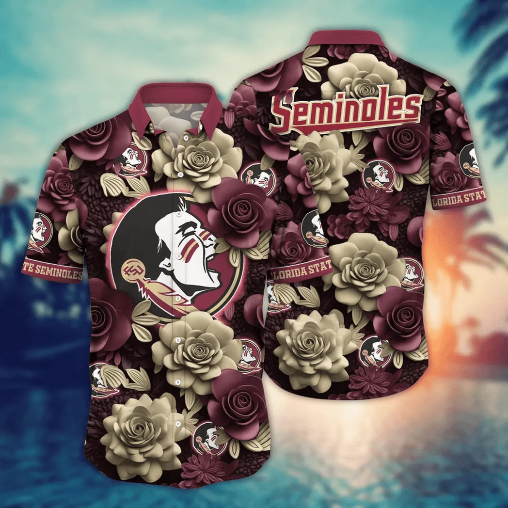 Florida State Seminoles NCAA Flower Aloha Hawaiian Shirt, Summer Football Shirts VPHWA2451153930