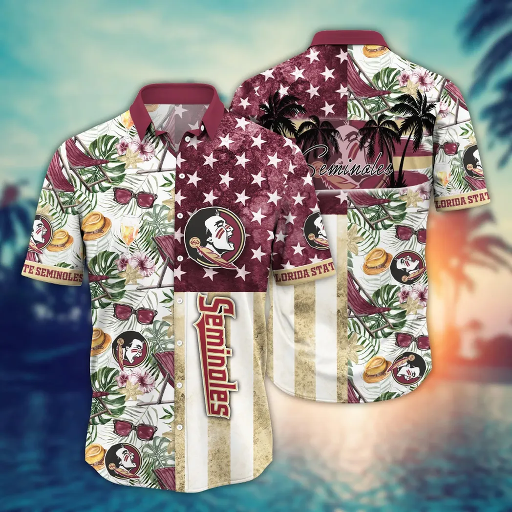 Florida State Seminoles NCAA Flower Aloha Hawaiian Shirt, Summer Football Shirts VPHWA2451154091