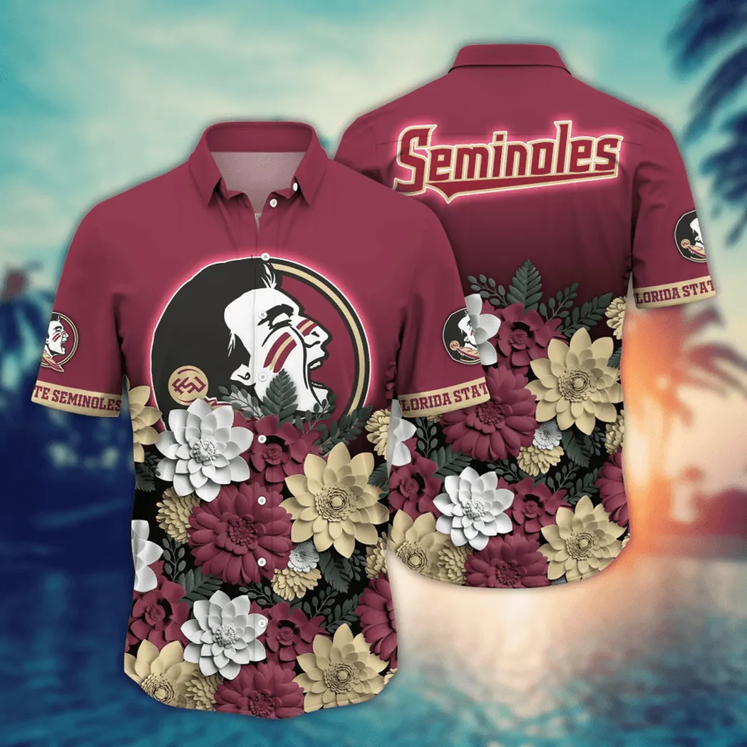 Florida State Seminoles NCAA Flower Aloha Hawaiian Shirt, Summer Football Shirts VPHWA2451155115