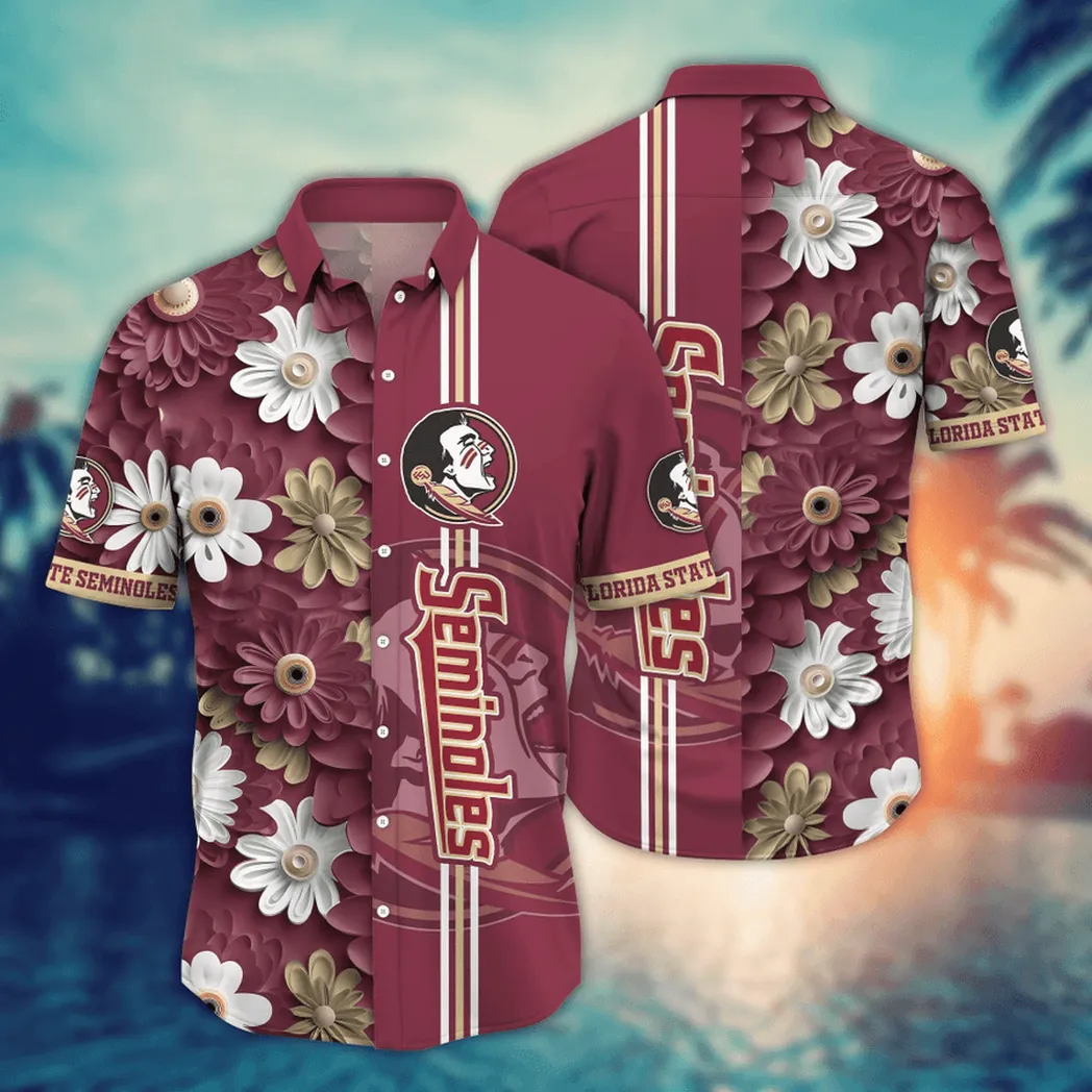 Florida State Seminoles, Style Hot Trending Summer NCAA Flower Aloha Hawaiian Shirt, Summer Football Shirts VPHWA2451155138