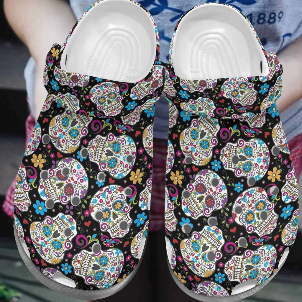 Flower Crocs Classic Clogs