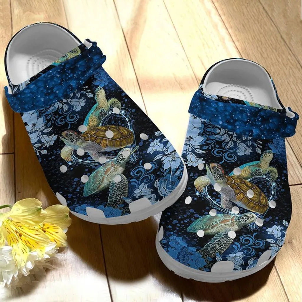 Flower Ocean Custom Crocs Classic Clogs