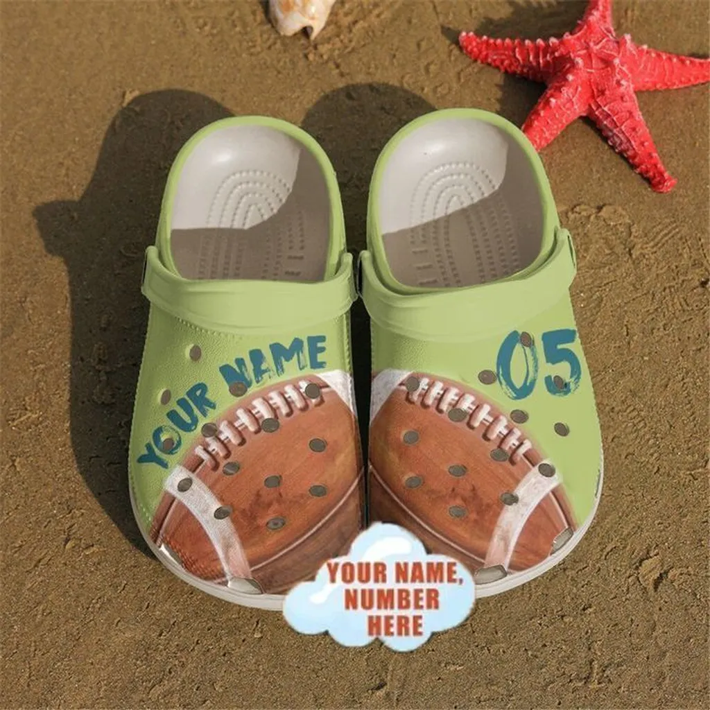 Football Personalized Crocs Clog