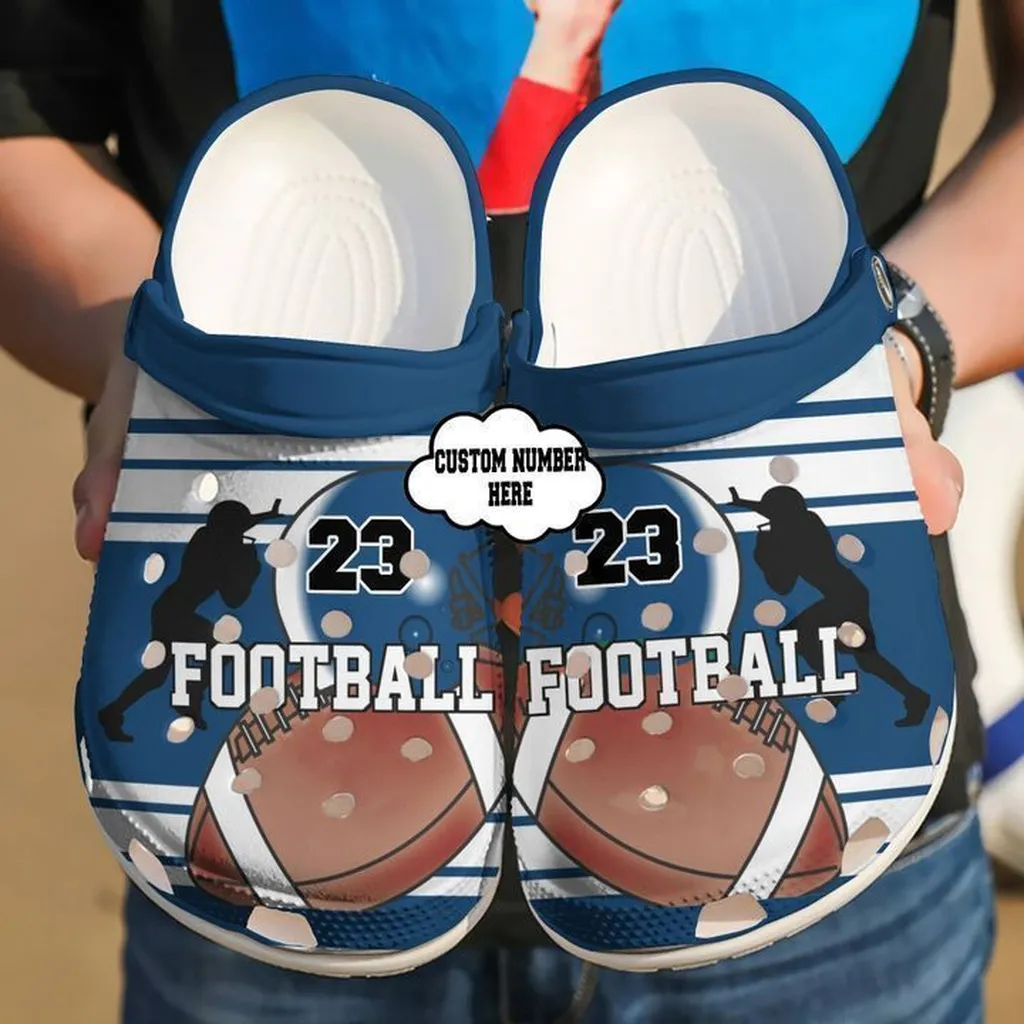 Football Personalized Lover Crocs Classic Clogs