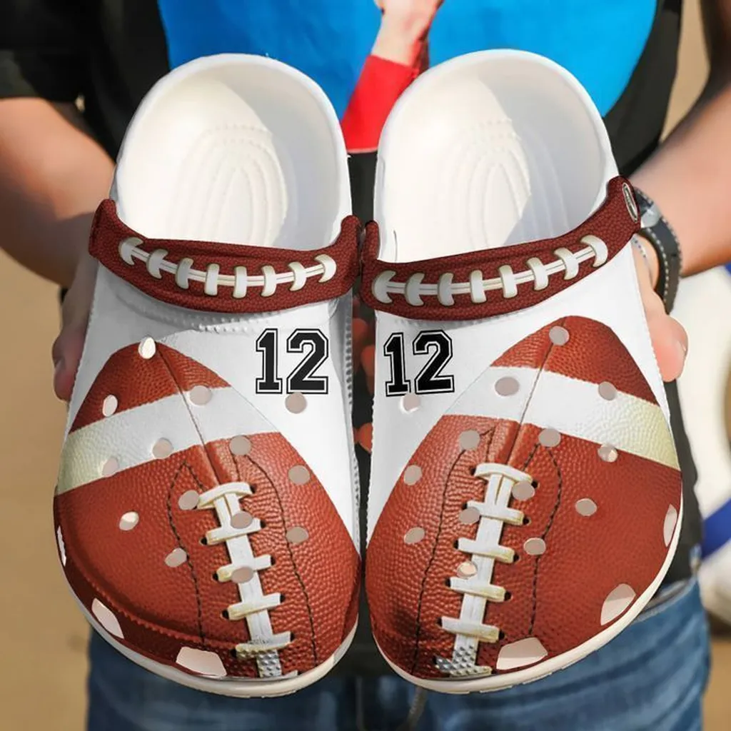 Football Personalized Player Crocs Classic Clogs