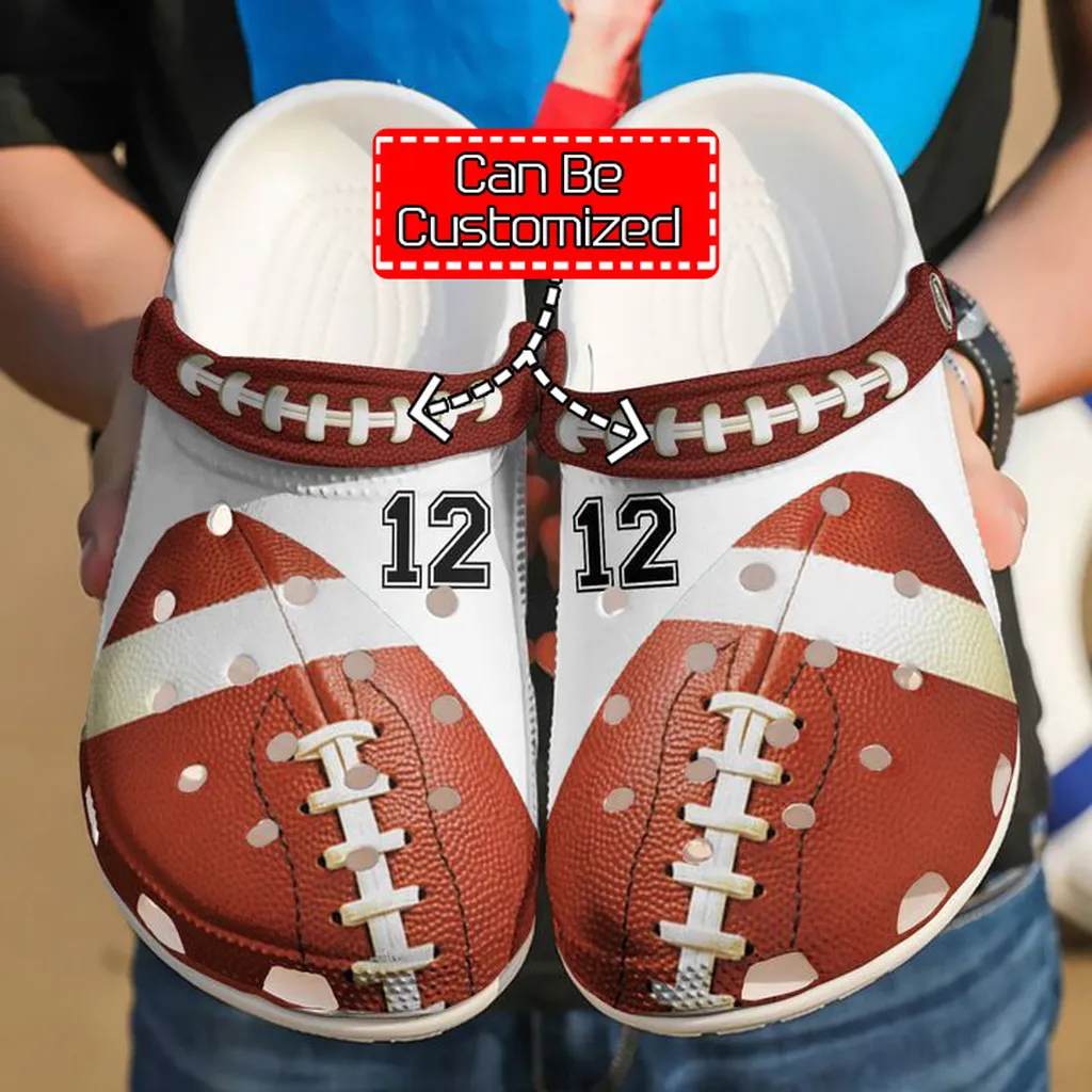 Football Personalized Player Crocs Clog