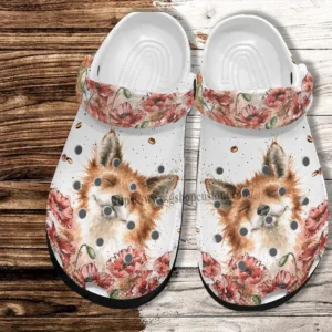 Fox Flower Vintage Croc