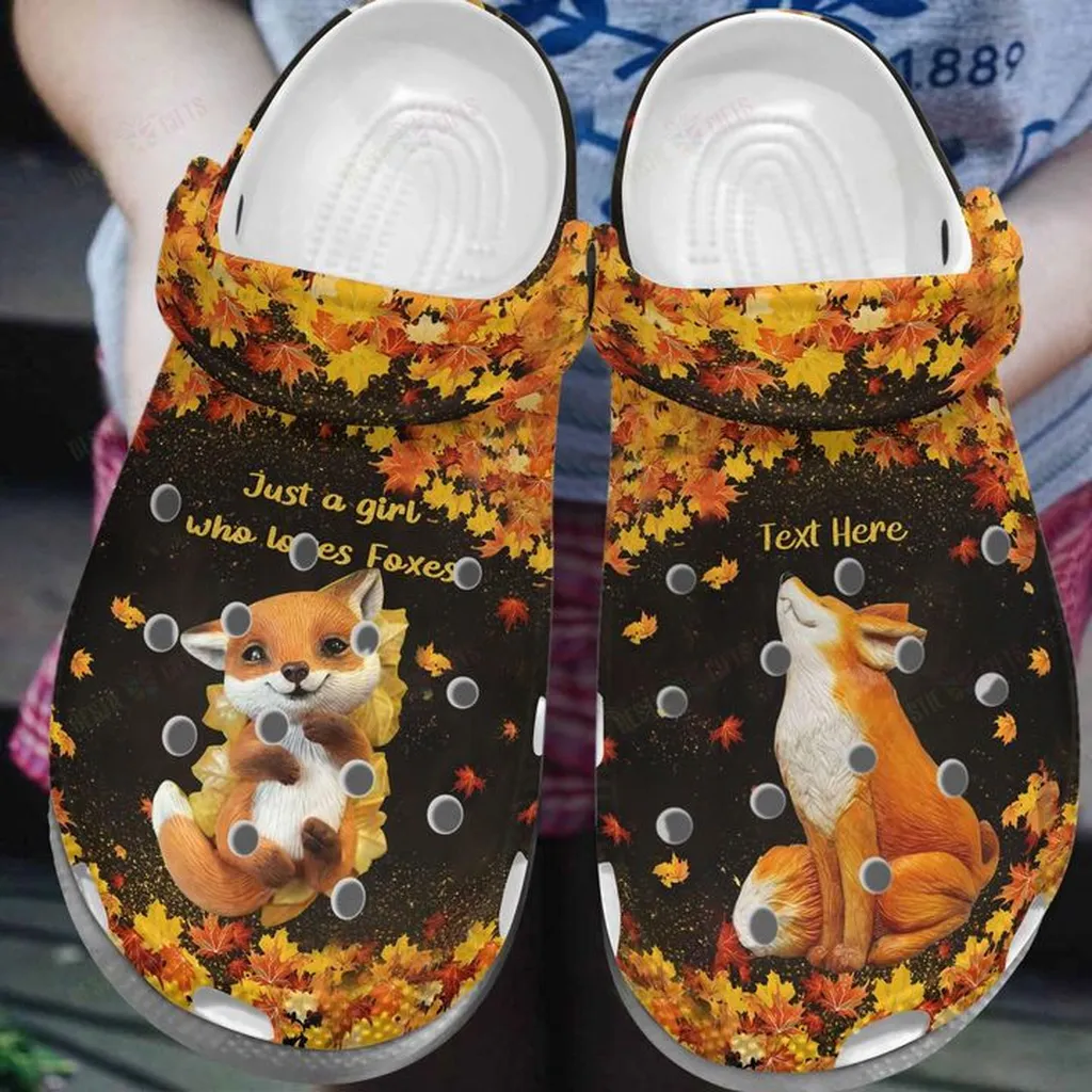 Fox Love Fox Crocs Classic Clogs