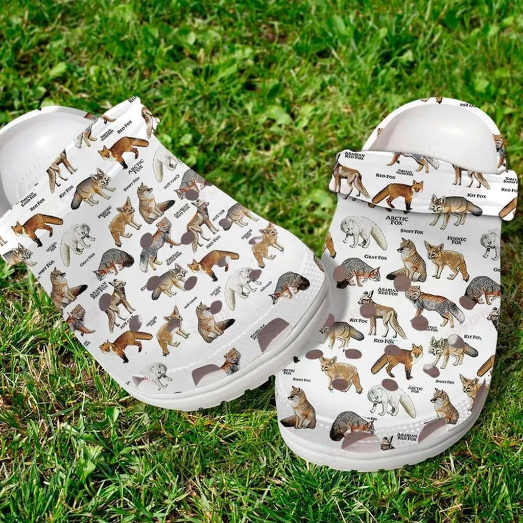 Foxes Of The World Crocs, Personalized Crocs Classic Clogs