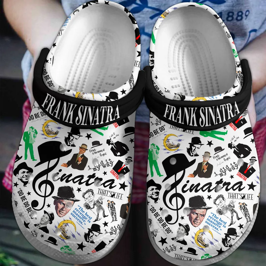 Frank Sinatra Music Crocs Clogs