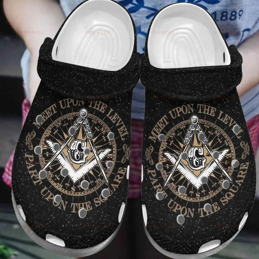 Free Mason Gift For Lover Rubber Crocs Clog