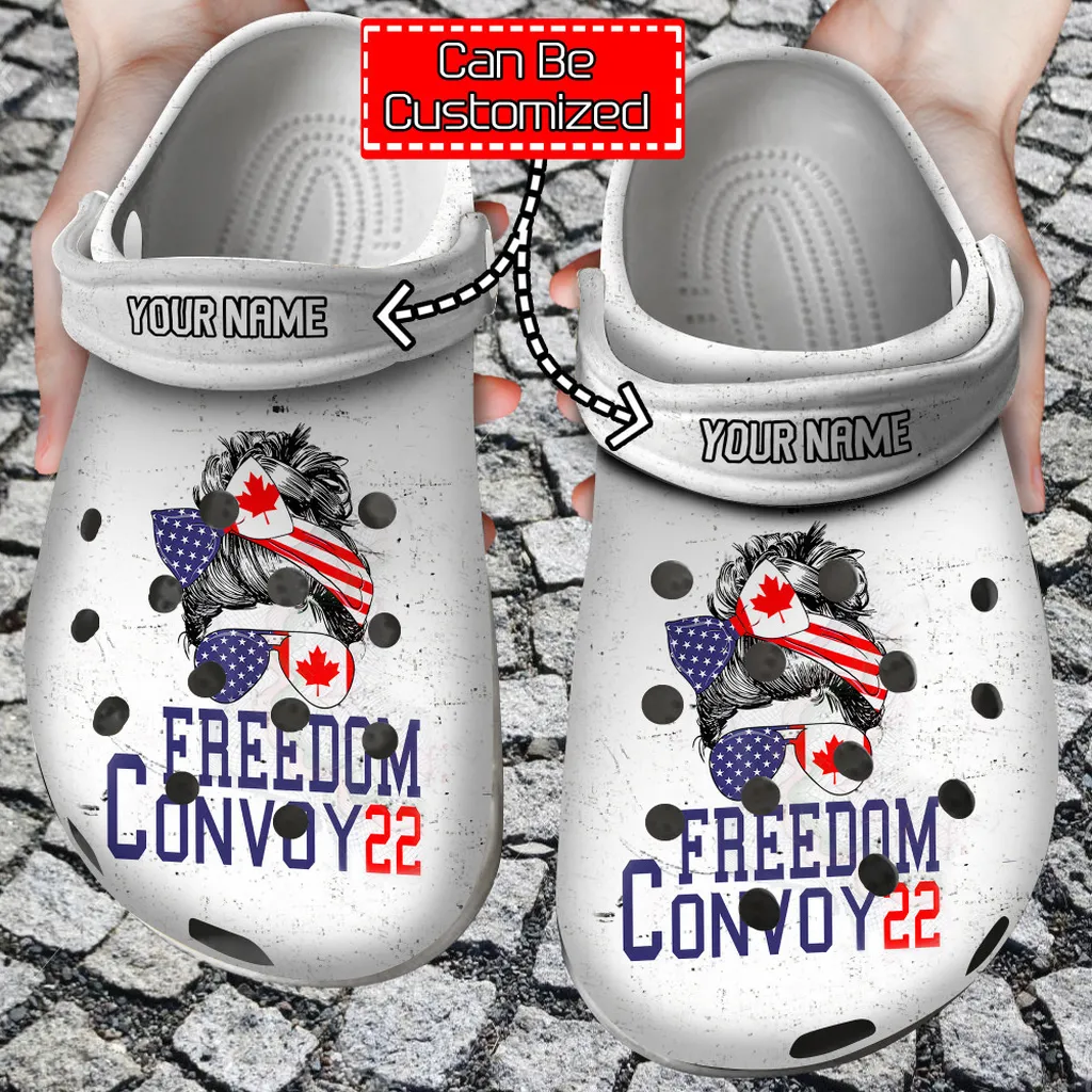 Freedom Crocs - Personalized United We Stand Freedom Convoy 2022 Clog