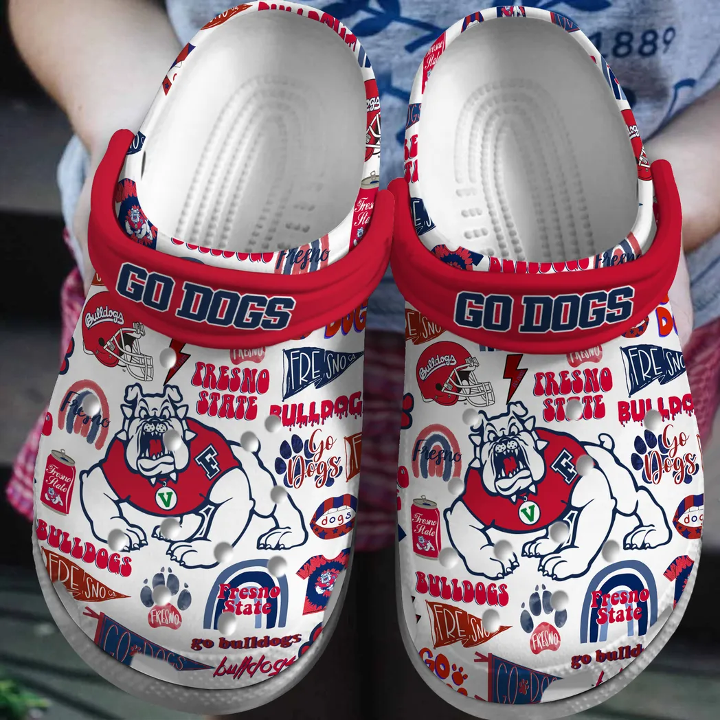 Fresno State Bulldogs NCAA Sport Crocs Clogs