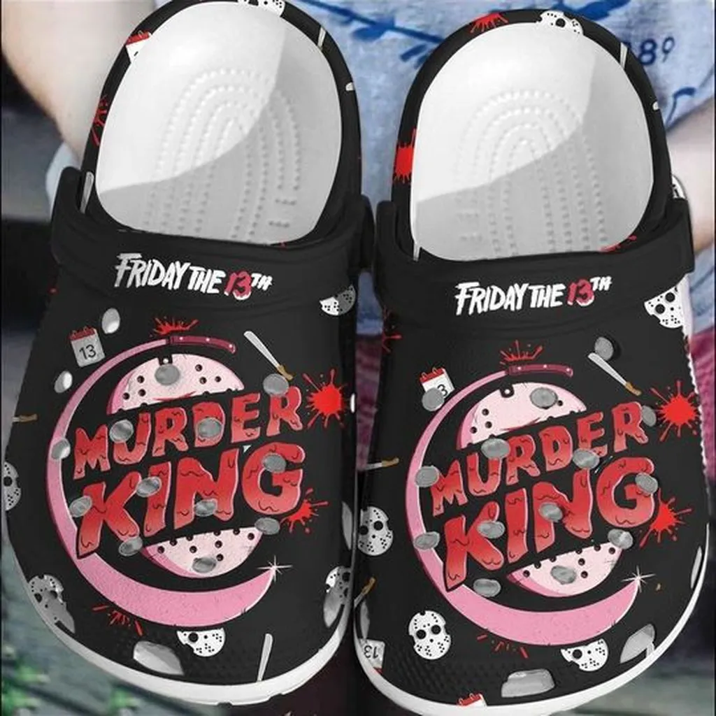 Friday The 13Th Murder King Crocband For Men And Women Rubber Crocs Clog