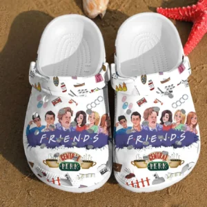 Friends Stickers Pattern Rubber Crocs Clog