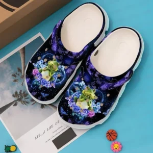 Frog Flowers Crocs Classic Clogs