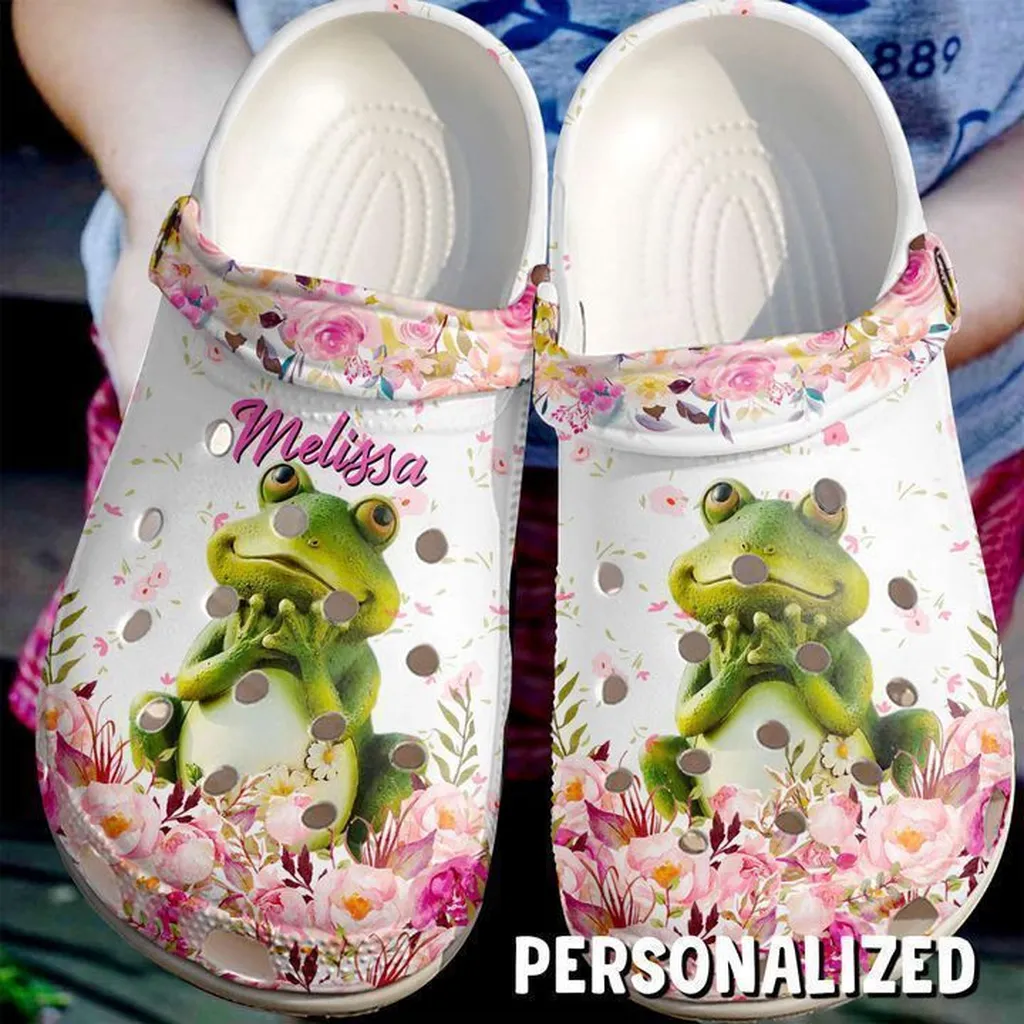 Frog Personalized Cute Crocs Clog