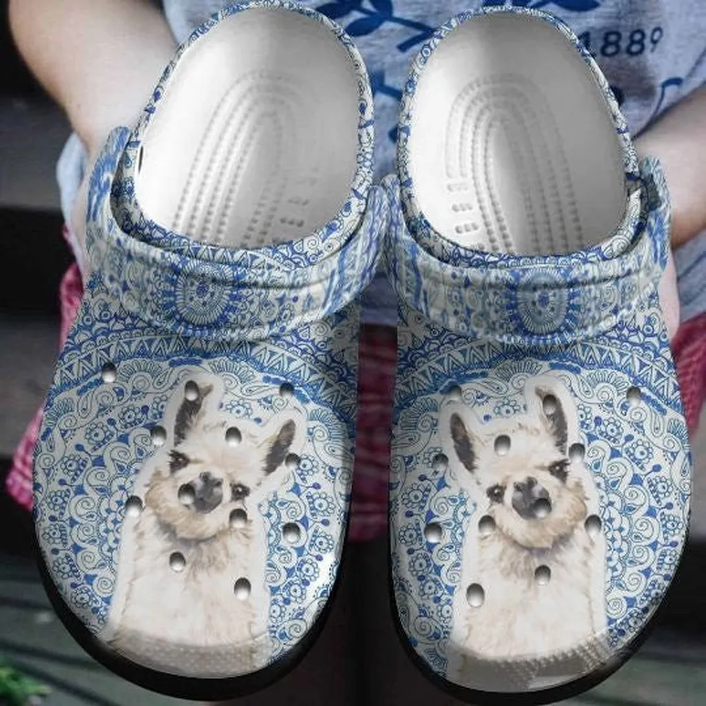 Funny Alpaca Pattern Llamas Clogs Crocs