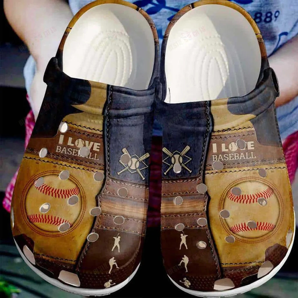 Funny Baseball Crocs Classic Clogs