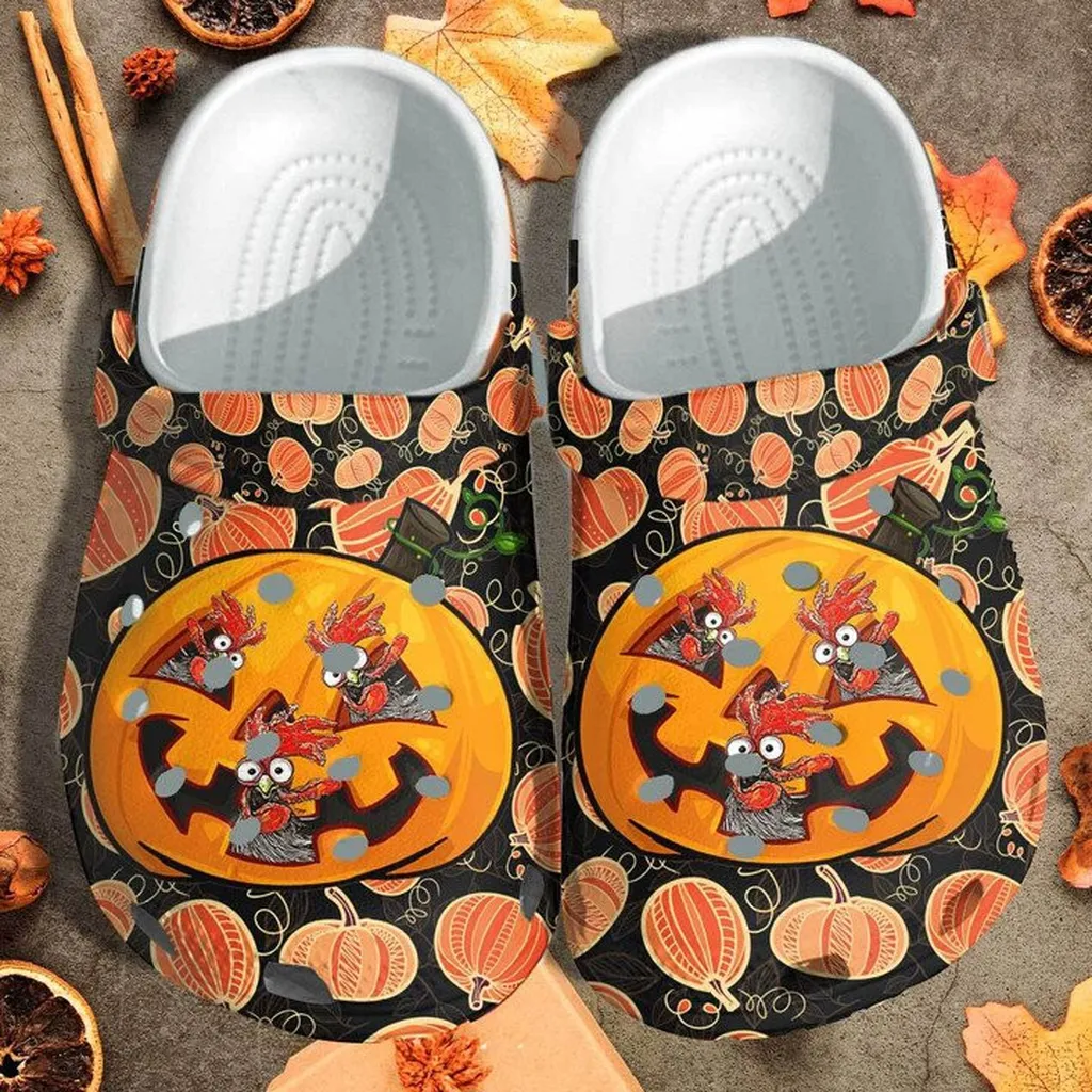 Funny Pumpkin Custom Crocs Classic Clogs