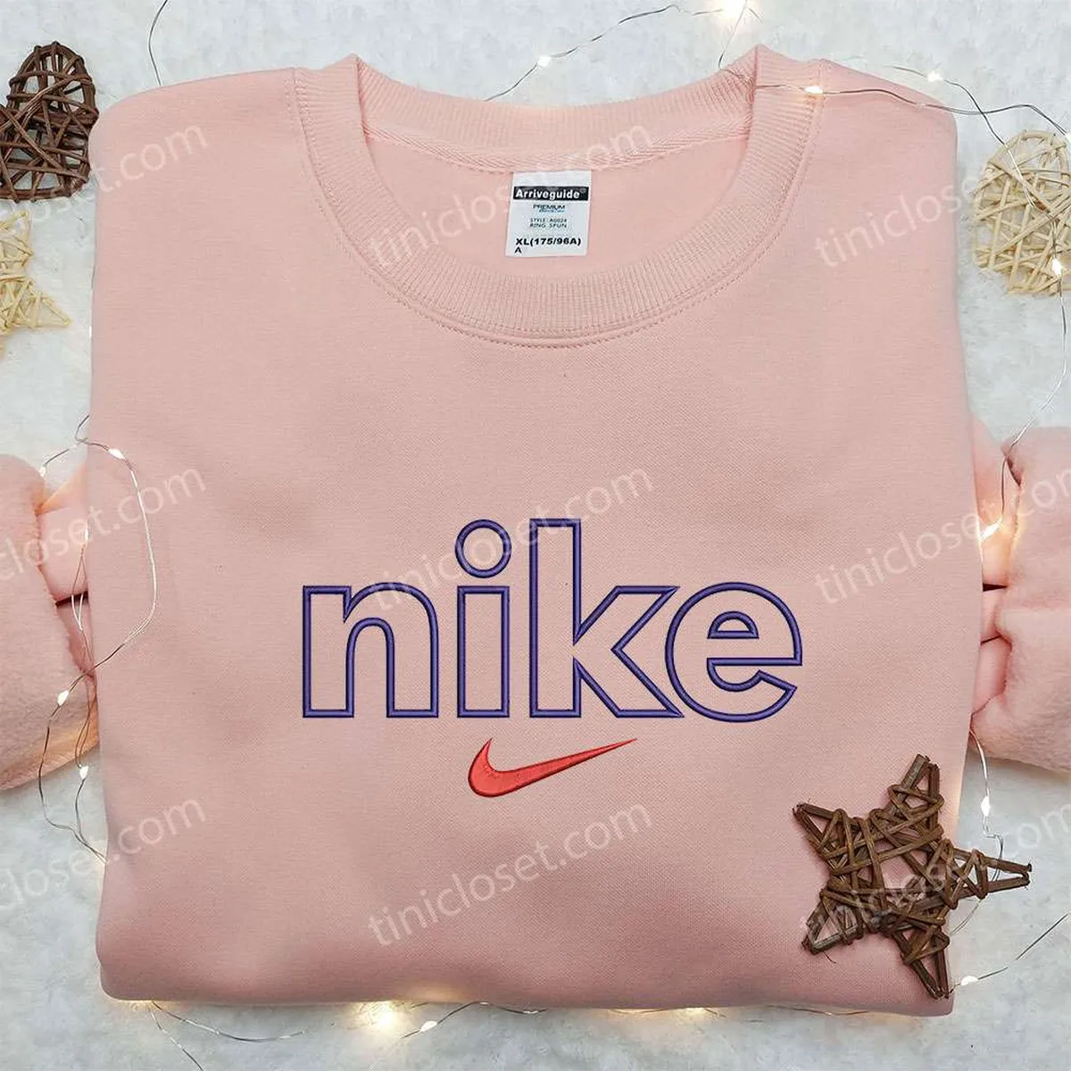 Futura x Nike Embroidered Shirt, Gift For Wife Embroidered Shirt, Custom Nike Embroidered Shirt