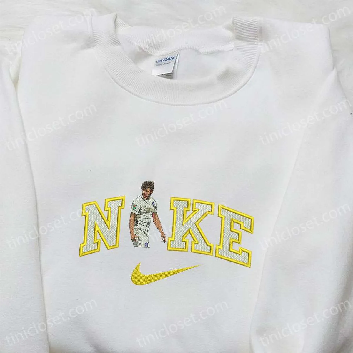 Gaetano Berardi x Nike Embroidered Shirt, Celebrity Embroidered Shirt, Nike Inspired Embroidered Shirt