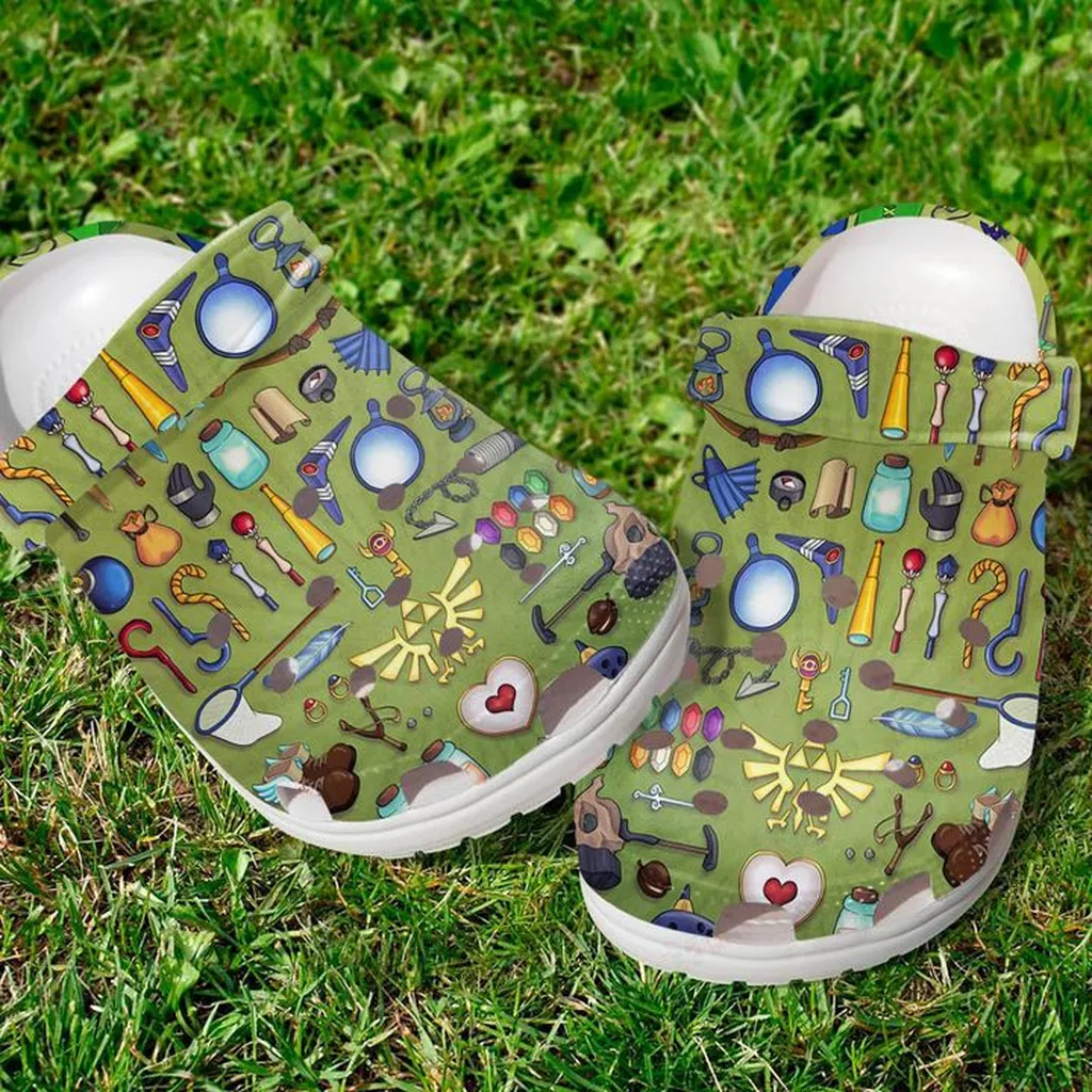 Game Pattern Crocs Classic Clogs