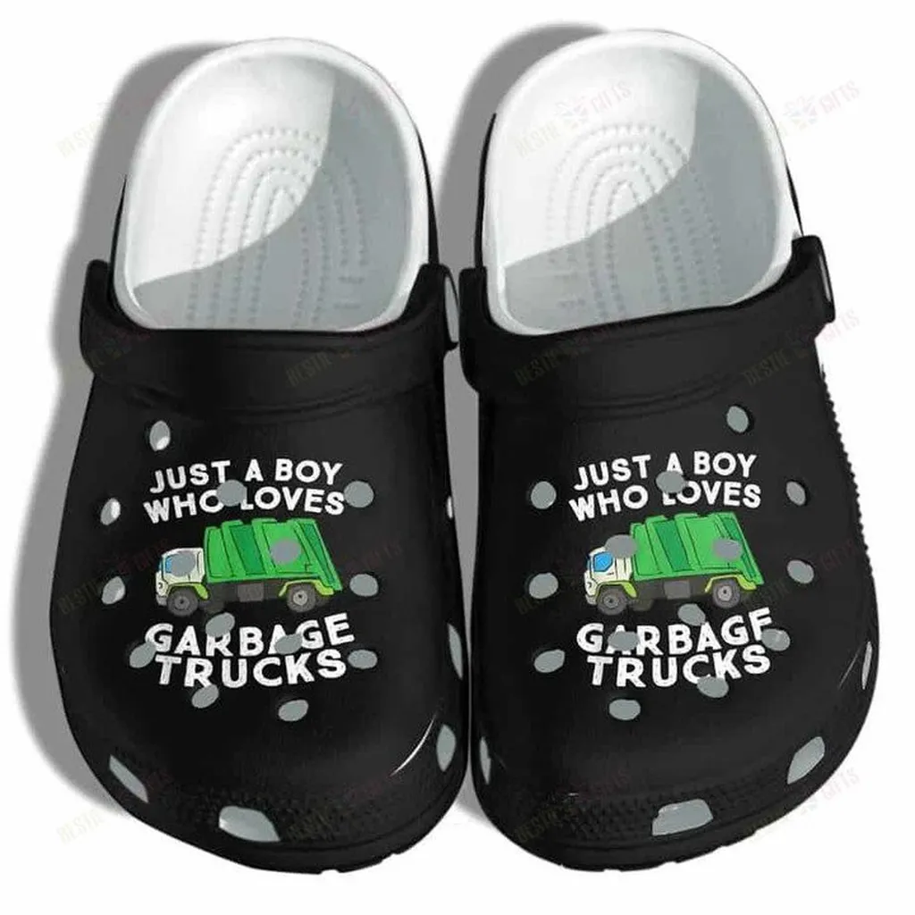 Garbage Trucks Just a Boy Who Loves Garbage Truck Crocs Classic Clogs