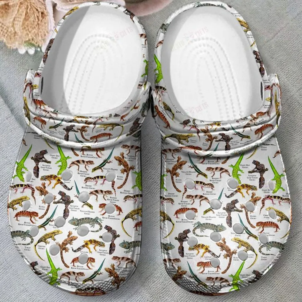 Geckos Of The World Crocs, Personalized Crocs Classic Clogs