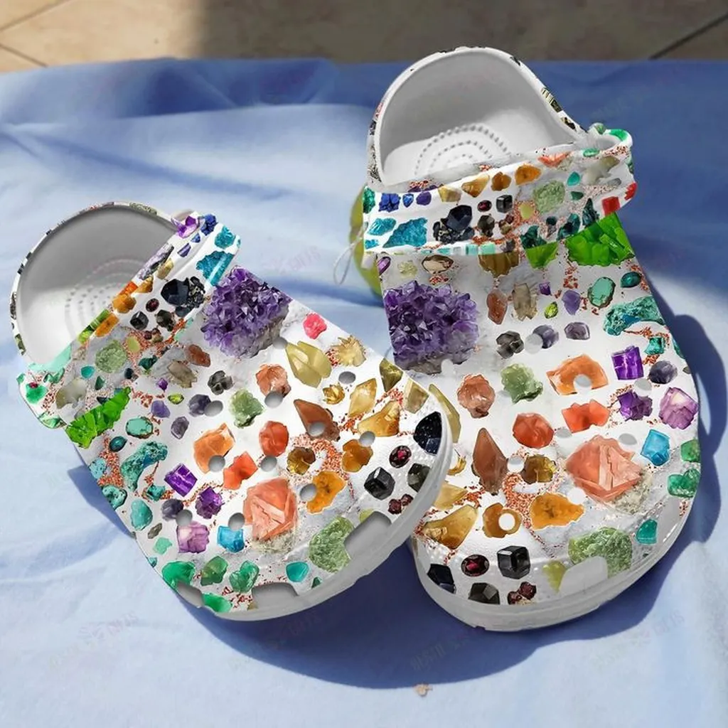 Gemstone Crocs, Personalized Crocs Classic Clogs