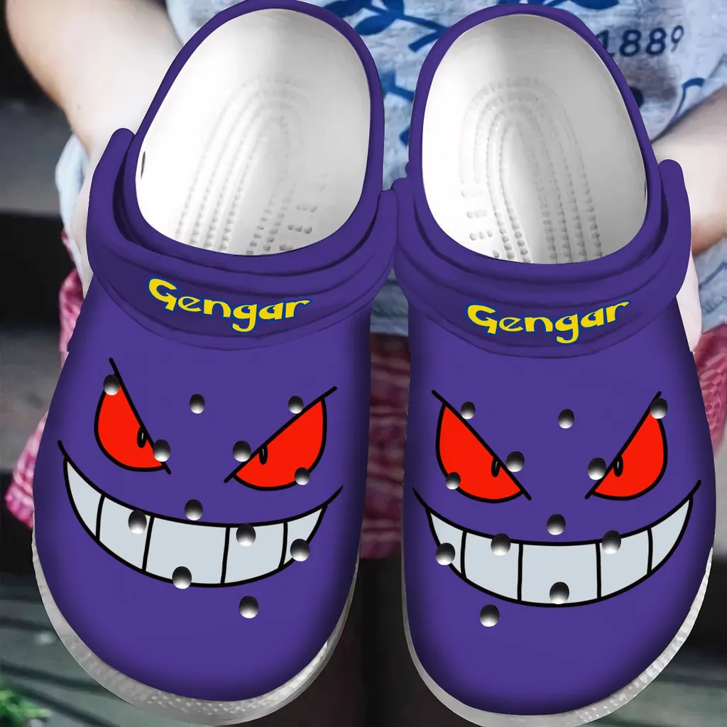 Gengar Pokemon Purple Clogs