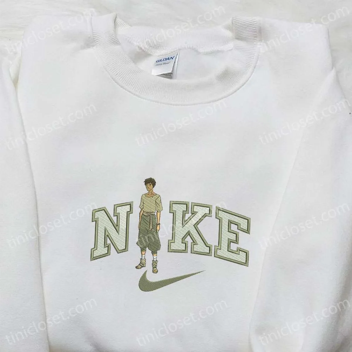 Genji x Nike Embroidered Shirt, Overwatch Anime Embroidered Hoodie, Best Gifts For Family