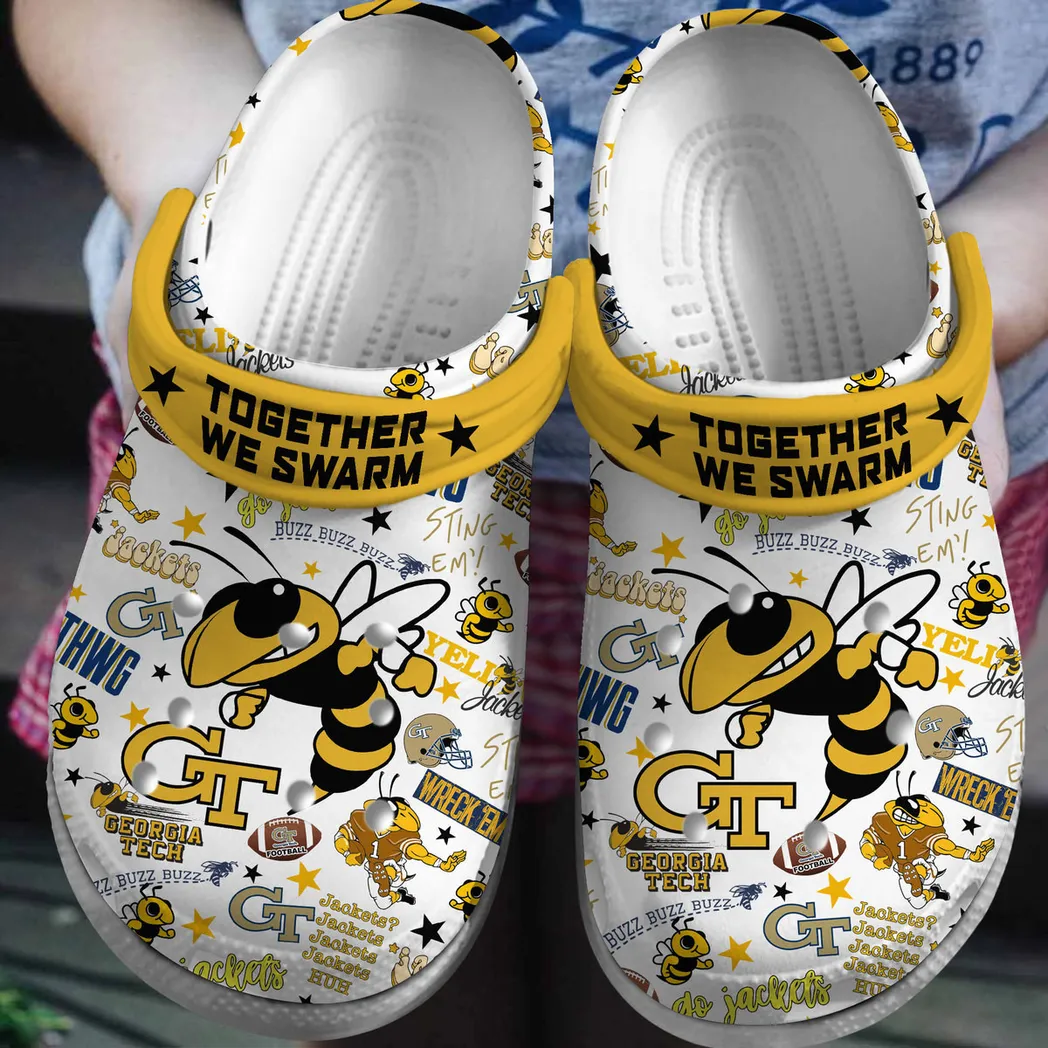 Georgia Tech Yellow Jackets NCAA Sport Crocs Clogs