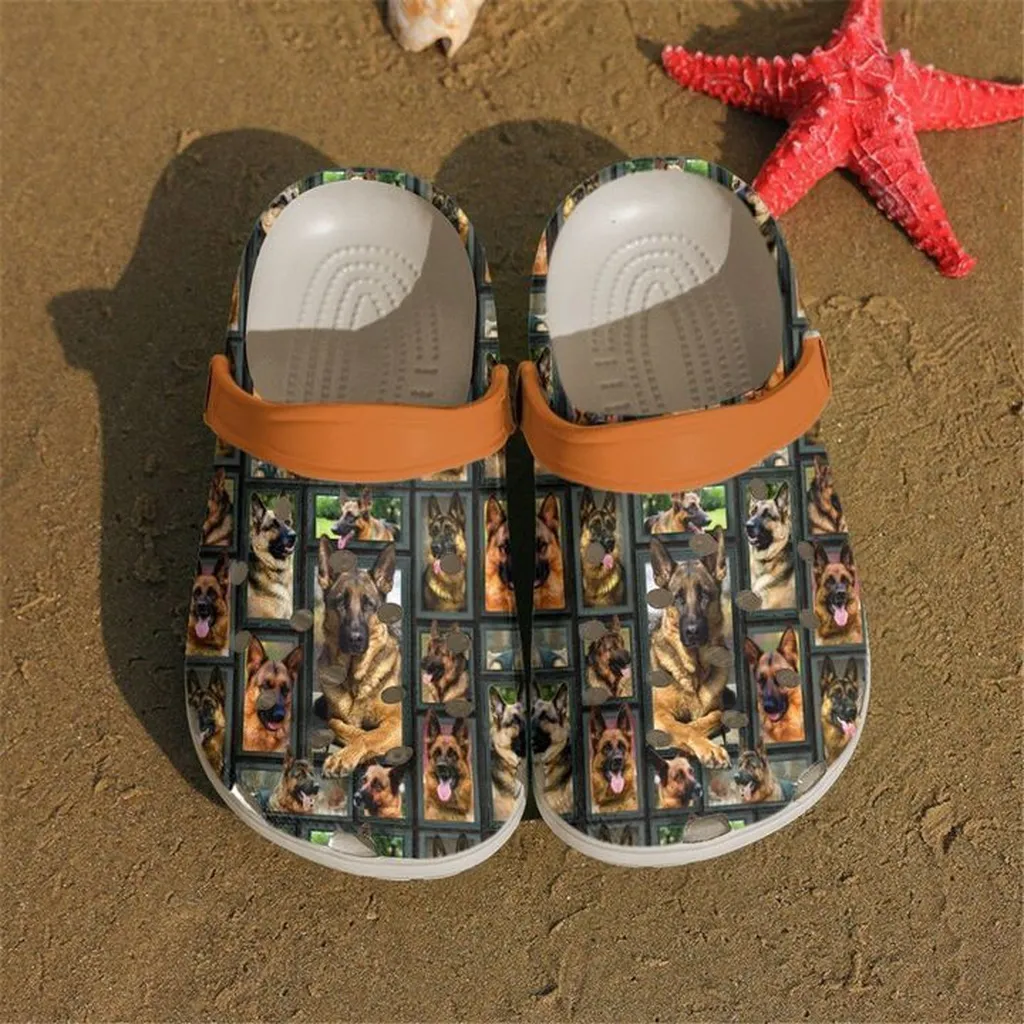 German Shepherd Pattern Crocs Classic Clogs