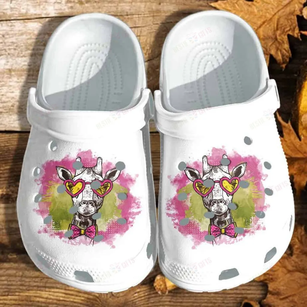 Giraffe Girl Love Animal Crocs Classic Clogs