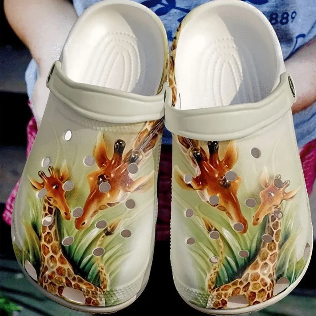 Giraffe Mother And Daughter Crocs Classic Clogs