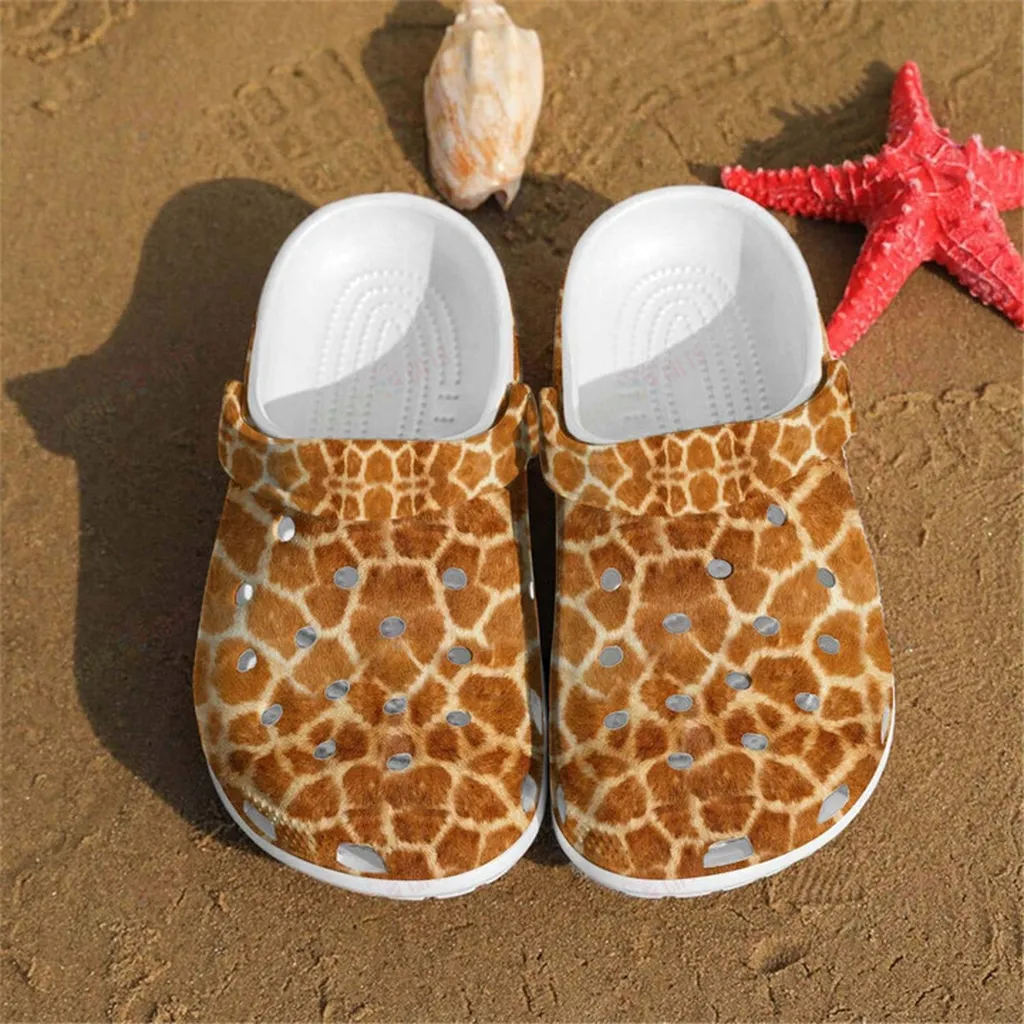 Giraffe Skin Crocs Classic Clogs